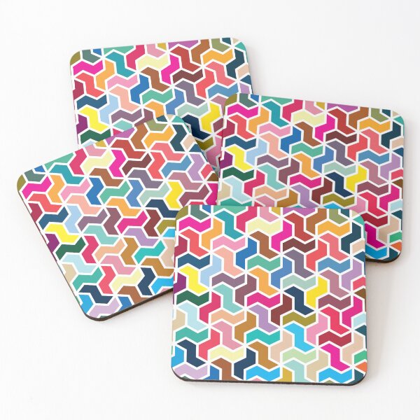 Item preview, Colorful geometric puzzle pattern designed and sold by ivanamilen.