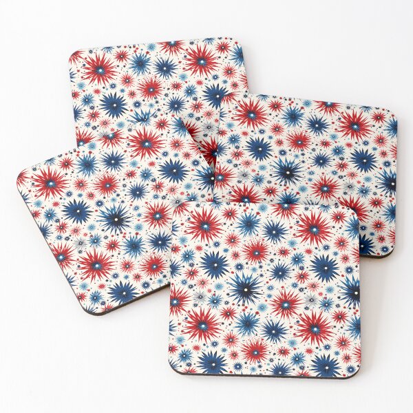 Aperçu de l'œuvre Fourth of July Firework Flowers créée et vendue par ComerPrintCo.