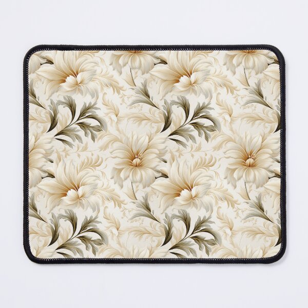 Item preview, Tropical Floral Print - white flowers - tan flowers designed and sold by ComerPrintCo.