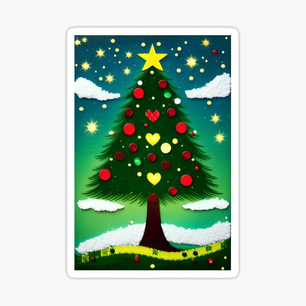 Christmas Tree/Christmas Love 4 Sticker