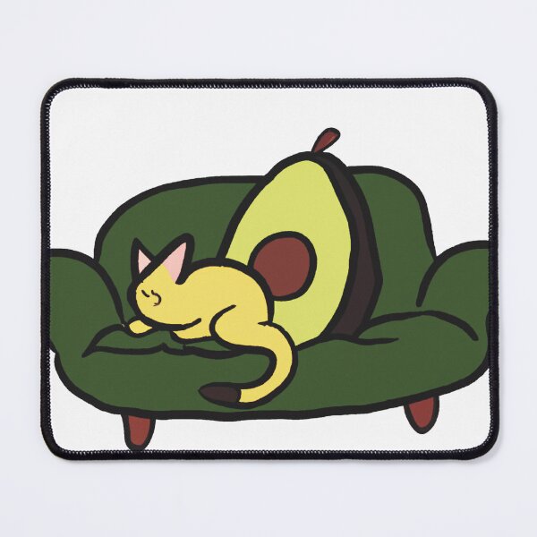 Item preview, Avocado and the cat on the couch at home designed and sold by ketsunr.