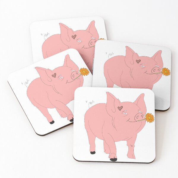 Item preview, Pig with a flower designed and sold by Jazpatisserie.
