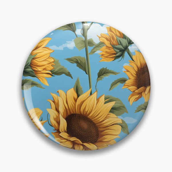 Aperçu de l'œuvre Sunflowers in the Sky - Falling sunflowers créée et vendue par ComerPrintCo.