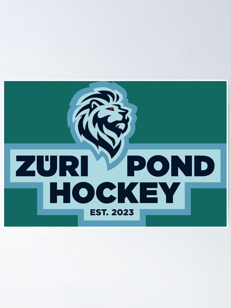 Thumbnail 1 of 3, Poster, Zurich Pond Hockey Small Logo designed and sold by FiveRustyStore.