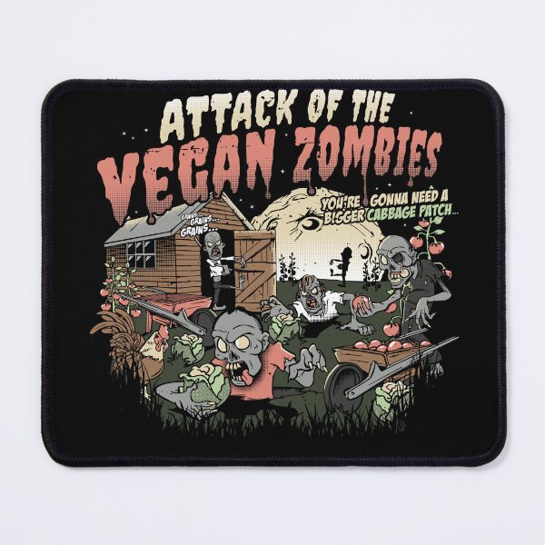 Artikelvorschau, Angriff der veganen Zombies Lustiges veganes Halloween entworfen und verkauft von Nerd Shizzle.