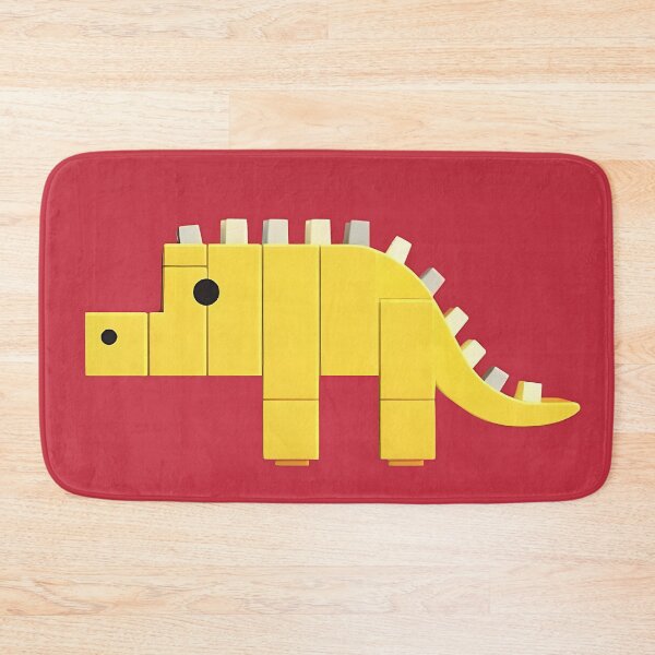 Item preview, Yellow Dinosaur Made of Building Blocks designed and sold by SingularityGeek.