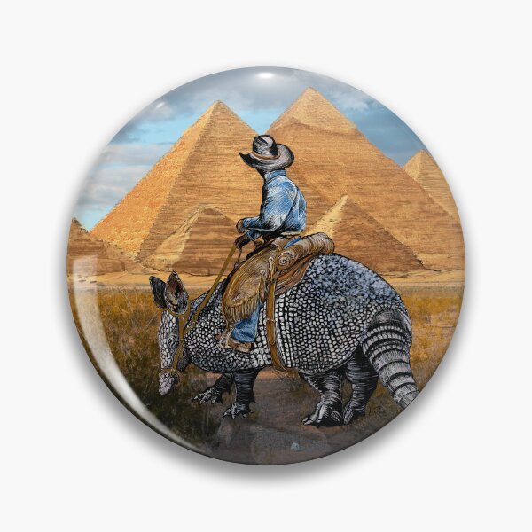 Artikelvorschau, Gürteltier-Cowboy bei den Pyramiden von Gizeh entworfen und verkauft von oz10.