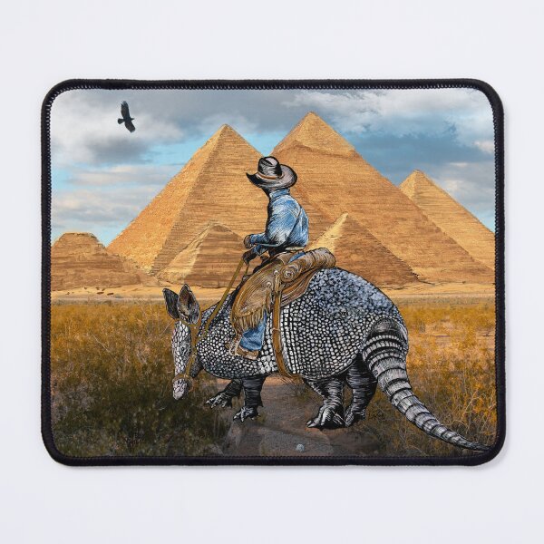 Item preview, Armadillo Cowboy at Giza Pyramids designed and sold by oz10.