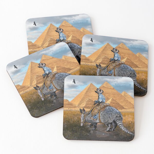 Item preview, Armadillo Cowboy at Giza Pyramids designed and sold by oz10.