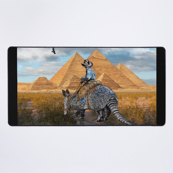 Item preview, Armadillo Cowboy at Giza Pyramids designed and sold by oz10.