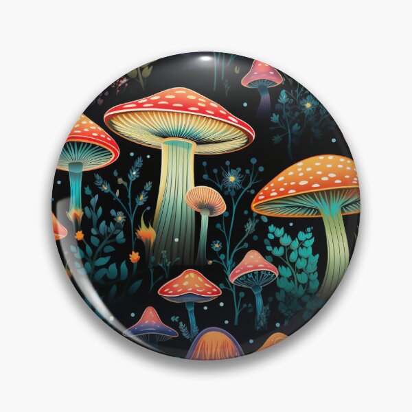 Item preview, Mushroom in a field - mushroom lover designed and sold by ComerPrintCo.