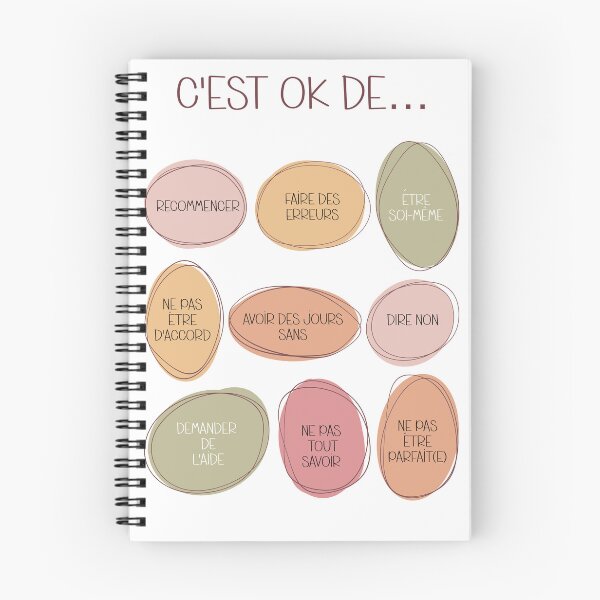 Item preview, Positive affirmation It's OK to be yourself, in French designed and sold by ikinotesdebea.