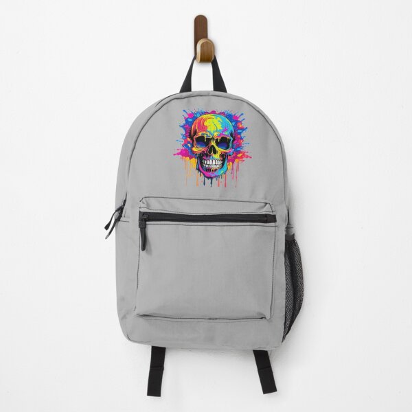 Item preview, Colorful Dripping Skull | Colorful Melting Skull | Graffiti Skull designed and sold by CoolHippoQuotes.