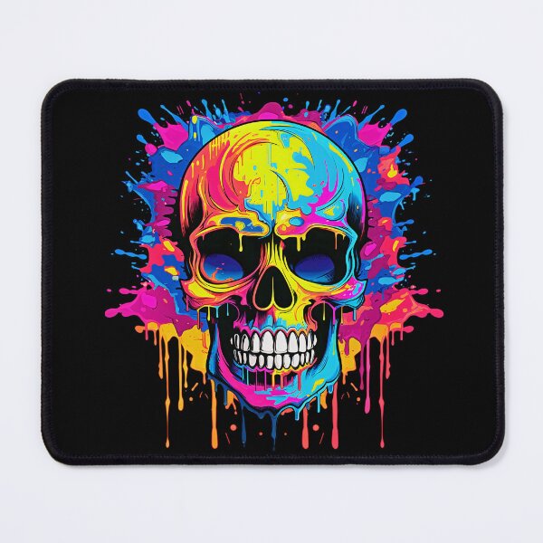 Item preview, Colorful Dripping Skull | Colorful Melting Skull | Graffiti Skull designed and sold by CoolHippoQuotes.