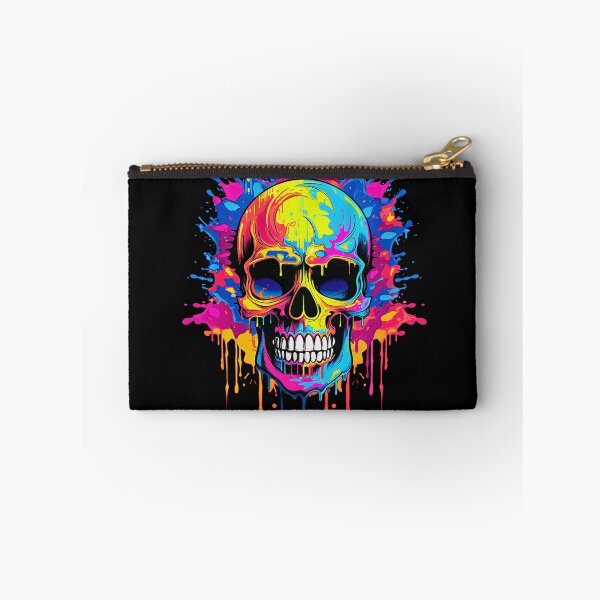 Item preview, Colorful Dripping Skull | Colorful Melting Skull | Graffiti Skull designed and sold by CoolHippoQuotes.