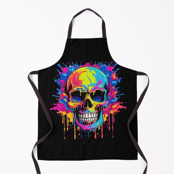 Item preview, Colorful Dripping Skull | Colorful Melting Skull | Graffiti Skull designed and sold by CoolHippoQuotes.
