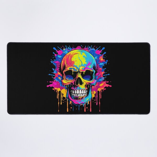 Item preview, Colorful Dripping Skull | Colorful Melting Skull | Graffiti Skull designed and sold by CoolHippoQuotes.