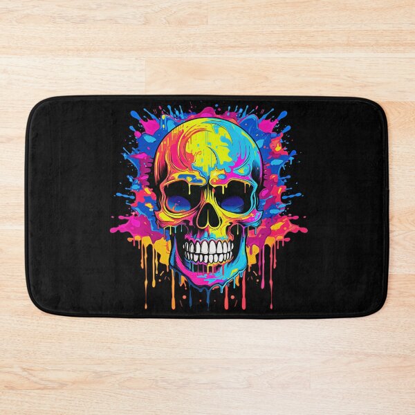 Item preview, Colorful Dripping Skull | Colorful Melting Skull | Graffiti Skull designed and sold by CoolHippoQuotes.