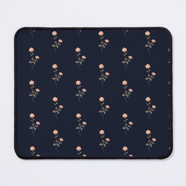 Item preview, Delicate Coral Flower on Deep Blueish Black designed and sold by AquarelleSurbhi.