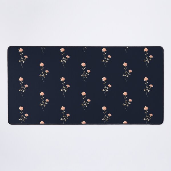Item preview, Delicate Coral Flower on Deep Blueish Black designed and sold by AquarelleSurbhi.
