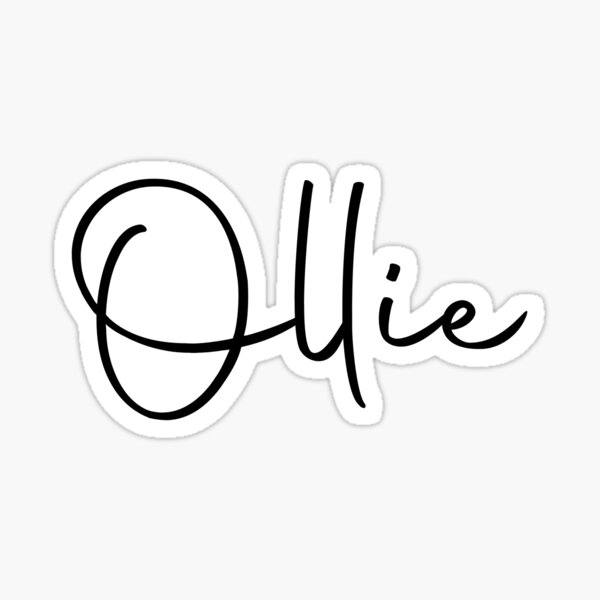 Item preview, Ollie Cursive Name Label designed and sold by NafilNafiz.
