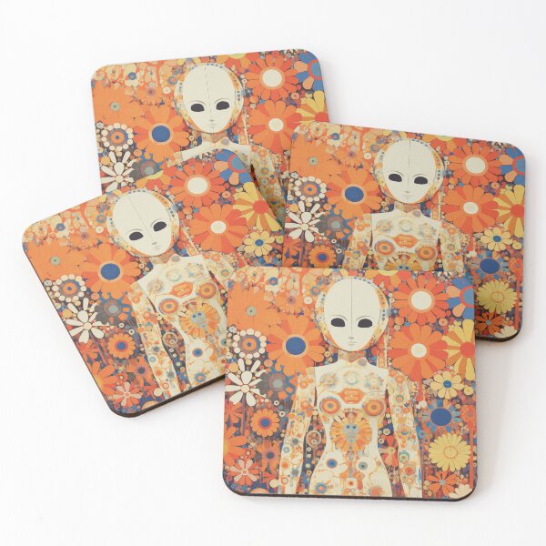 Item preview, alien flower power robot designed and sold by Robots-Retros.