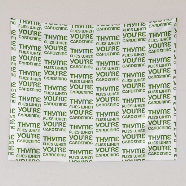 Item preview, THYME flies when you're Gardening! designed and sold by jazzydevil.
