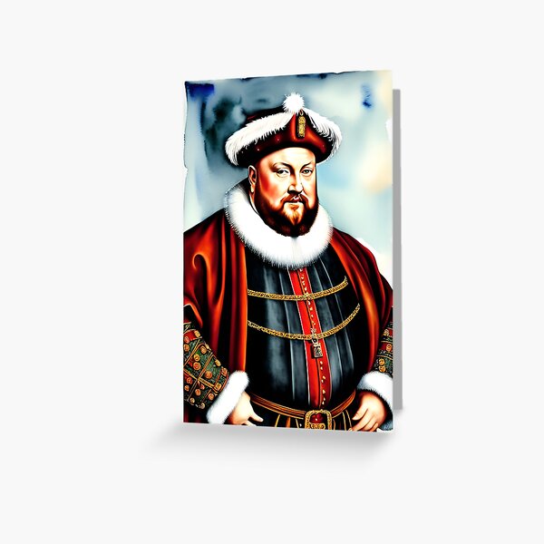 Santa Henry VIII (Celebrity Christmas) Greeting Card