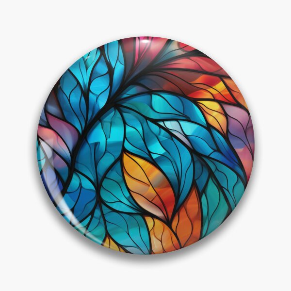 Item preview, Colorful Stained Glass Pattern  designed and sold by ComerPrintCo.