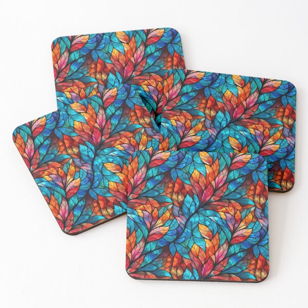 Item preview, Colorful Stained Glass Pattern  designed and sold by ComerPrintCo.