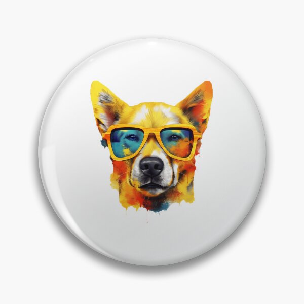 Item preview, Abstract Dog with Glasses - Glasses Dog Paint - Pet Lover print - Gift Idea - Abstract painting - ErSa Solutions designed and sold by ErSaSolutions.