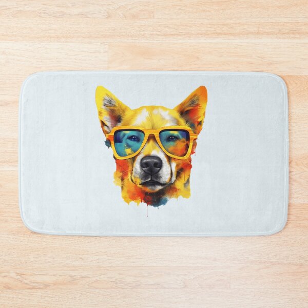 Item preview, Abstract Dog with Glasses - Glasses Dog Paint - Pet Lover print - Gift Idea - Abstract painting - ErSa Solutions designed and sold by ErSaSolutions.