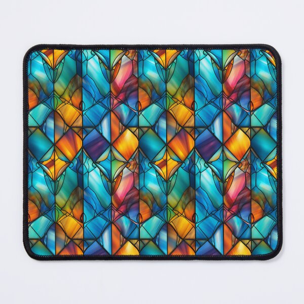 Artikelvorschau, Colorful Stained Glass Pattern entworfen und verkauft von ComerPrintCo.