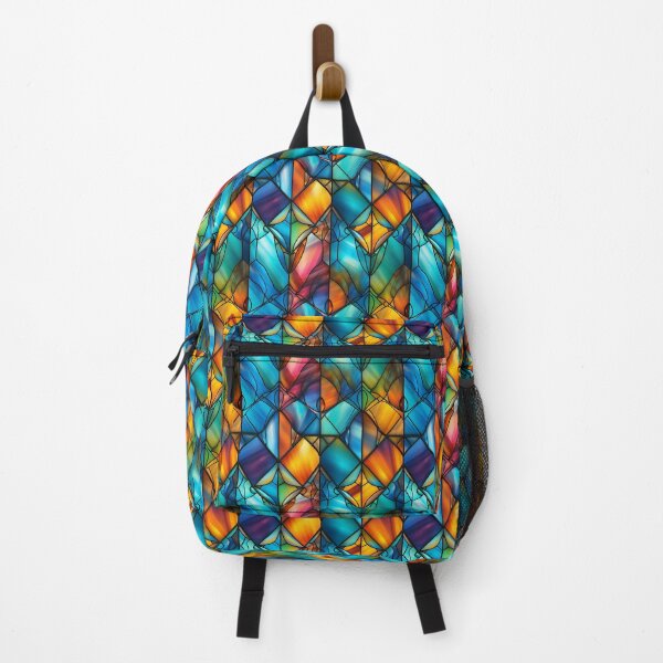 Item preview, Colorful Stained Glass Pattern designed and sold by ComerPrintCo.