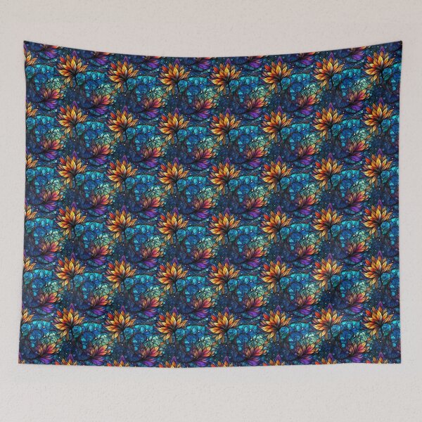 Item preview, Colorful Stained Glass Pattern  designed and sold by ComerPrintCo.