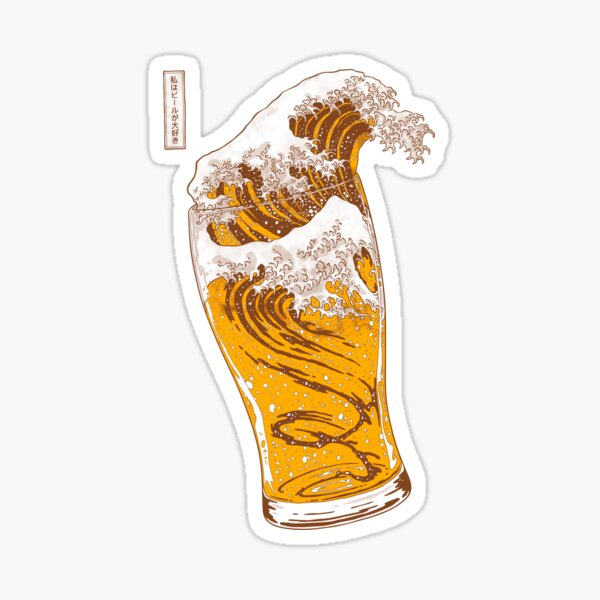 Item preview, The Great Beer Wave designed and sold by drsimonbutler.