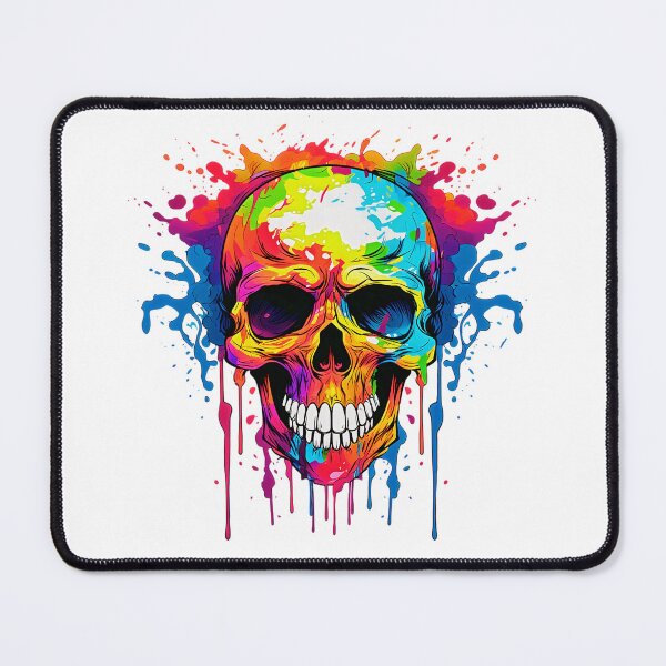 Item preview, Colorful Dripping Skull | Colorful Melting Skull | Graffiti Skull designed and sold by CoolHippoQuotes.