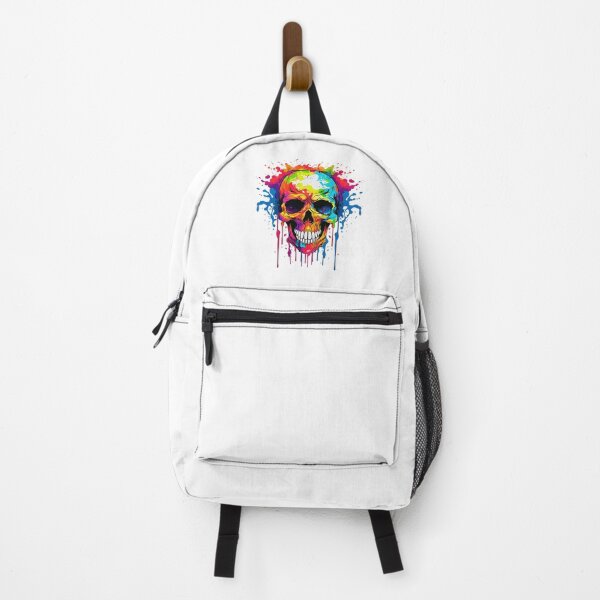 Item preview, Colorful Dripping Skull | Colorful Melting Skull | Graffiti Skull designed and sold by CoolHippoQuotes.