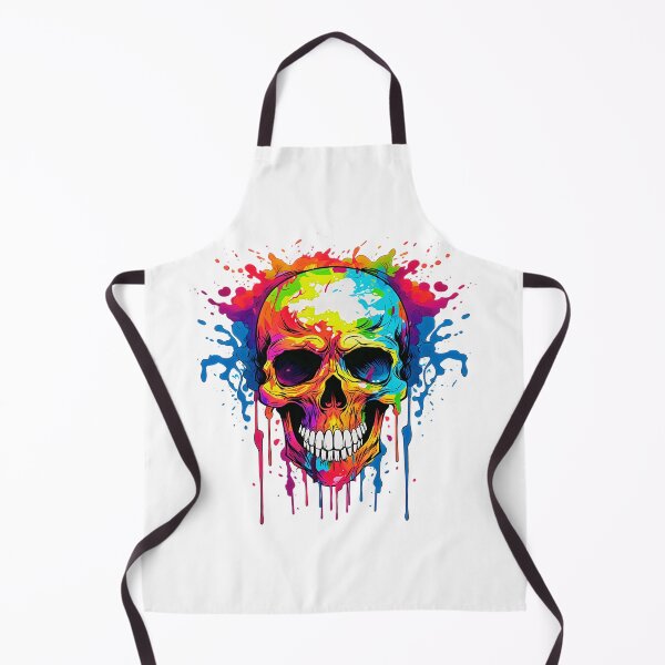 Item preview, Colorful Dripping Skull | Colorful Melting Skull | Graffiti Skull designed and sold by CoolHippoQuotes.