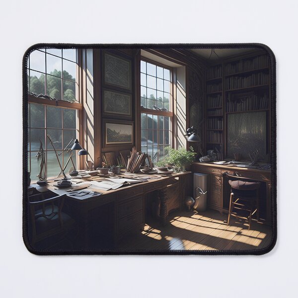 Item preview, "Riverside Reverie: Serenity in the Cottage Art Studio" designed and sold by BlareBlare.