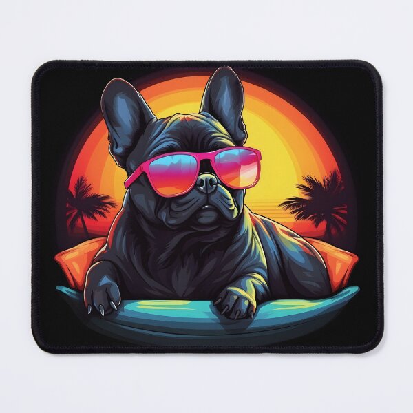 Item preview, French Bulldog on Sunbed designed and sold by ARTficiallyAnon.