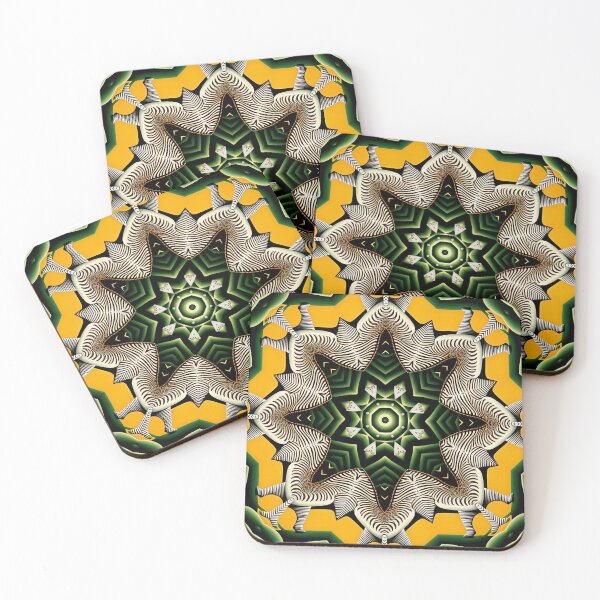 Item preview, Trippy Vintage Floral Stars Pattern designed and sold by theWeppen.
