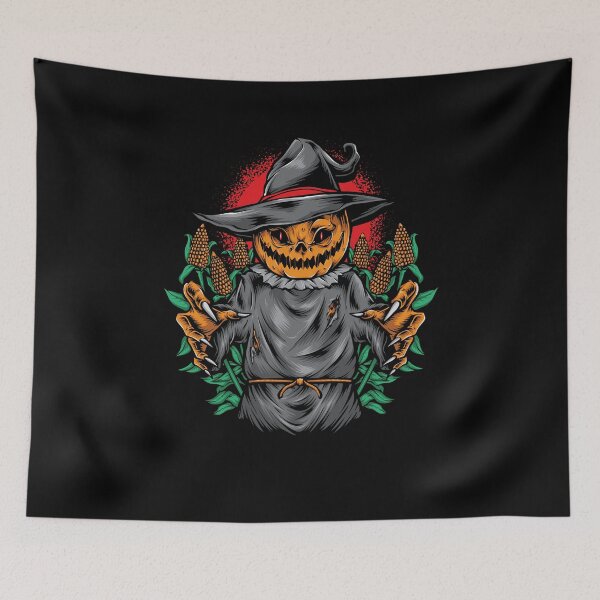 Item preview, Scary pumpkin scarecrow designed and sold by quanlh.
