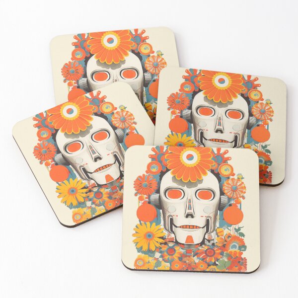 Item preview, ultra flower power robot designed and sold by Robots-Retros.