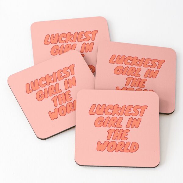 Item preview, Lucky Girl, Luckiest Girl, Lucky, Daily Affirmation, Orange designed and sold by Magic Love Art Print.