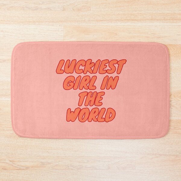 Item preview, Lucky Girl, Luckiest Girl, Lucky, Daily Affirmation, Orange designed and sold by Magic Love Art Print.