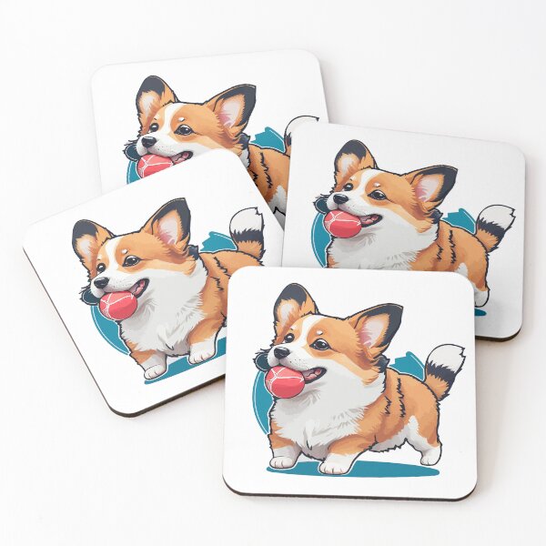Item preview, Cheerful Corgi Delight: Adorable Sticker Depicting the Happy and Charming Nature of a Playful Corgi, Guaranteed to Bring Joy and Warmth to Your Collection designed and sold by Koolzilla.