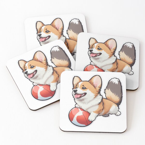 Item preview, Cheerful Corgi  2 Delight: Adorable Sticker Depicting the Happy and Charming Nature of a Playful Corgi, Guaranteed to Bring Joy and Warmth to Your Collection designed and sold by Koolzilla.