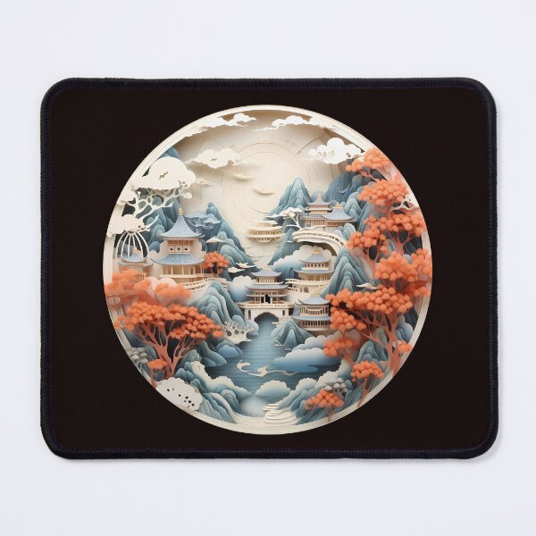 Item preview, Tranquil Beauty: A Multi-Dimensional Chinese Illustration designed and sold by BNCH44.