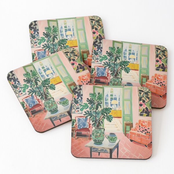 Item preview, The Front Room - Fauvist Interior Home painting  designed and sold by PaletaLuminosa.
